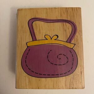 💥Greenbrier purse handbag rubber stamp